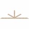 Ekena Millwork Saratoga Smooth Timber Gable Bracket, Douglas Fir, 96"W x 28"H x 3 1/2"D x 3 1/2"F, 7/12 Pitch GBW096X28X0404SAR00SDF - alternate 1